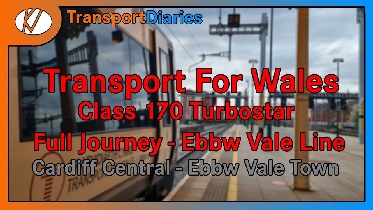 Transport For Wales Class 170 DMU - Full Journey | Ebbw Vale Line: Cardiff Central - Ebbw Vale Town