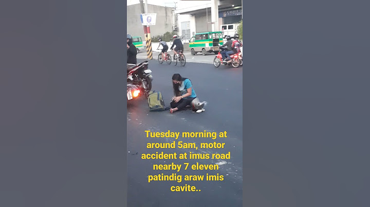 motor accident imus road cavite.. way to manila