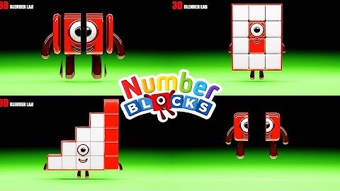 NUMBERBLOCKS Quadparison Part 42 | 3D Blender Lab