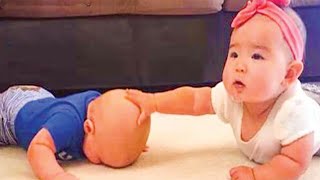 Cutest Twin Babies On The Earth Funny Baby Videos  || Just Laugh