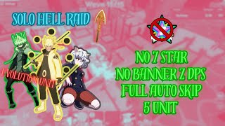 Solo Hell Raid (Using Evolution Unit) | Roblox All Star Tower Defense