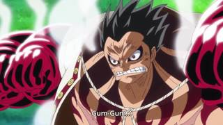 One Piece - Luffy use Kong Organ Gun on Biscuit Soldiers