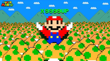 Can Mario Collect 1.000.000 1-UP Mushrooms in Super Mario Bros?