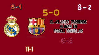 El-Clasico Tari̇hi̇ndeki̇ En Farkli Skorlar 6-1, 8-2, 11-1 Meraklimisin Futbol