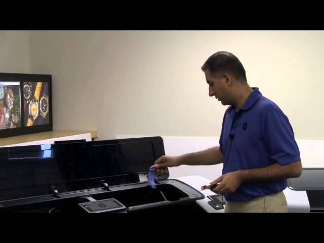 HP Designjet T790 and T1300 - Changing Ink Cartridges and Print Heads -  YouTube