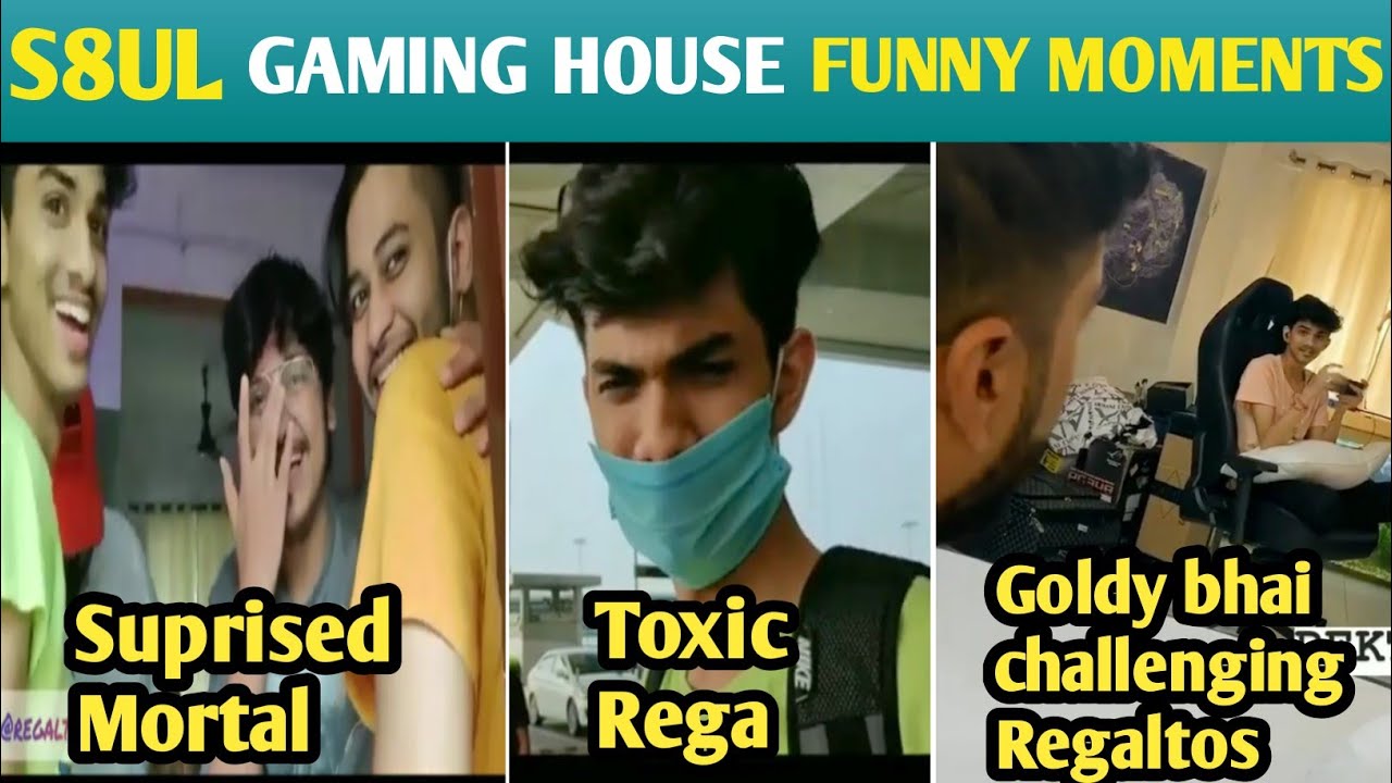 S8UL GAMING HOUSE FUNNY MOMENTS COMPILATION | Part 2 |  S8UL Most funny moments | Mortal Suprised
