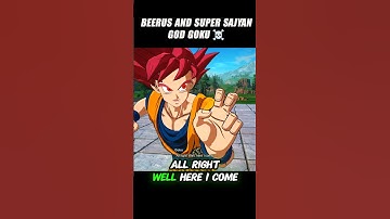 Beerus And Super Saiyan God Goku 🤯 #crashout #beerus #sparkingzero #dragonballz #dbz
