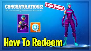 How To REDEEM The BRAND NEW WONDER Skin Bundle!!