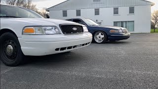 Tuned vs Untuned CROWN VIC! Is it faster? +tire shred