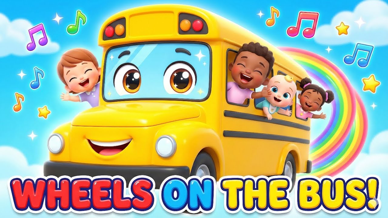 Wheels on the Bus Go Round and Round 🚌 | Nursery Rhymes for Kids | Fun Baby Songs 2026