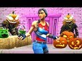 Hiding as HALLOWEEN PUMKINS w/ Lazarbeam In Fortnite Battle Royale!