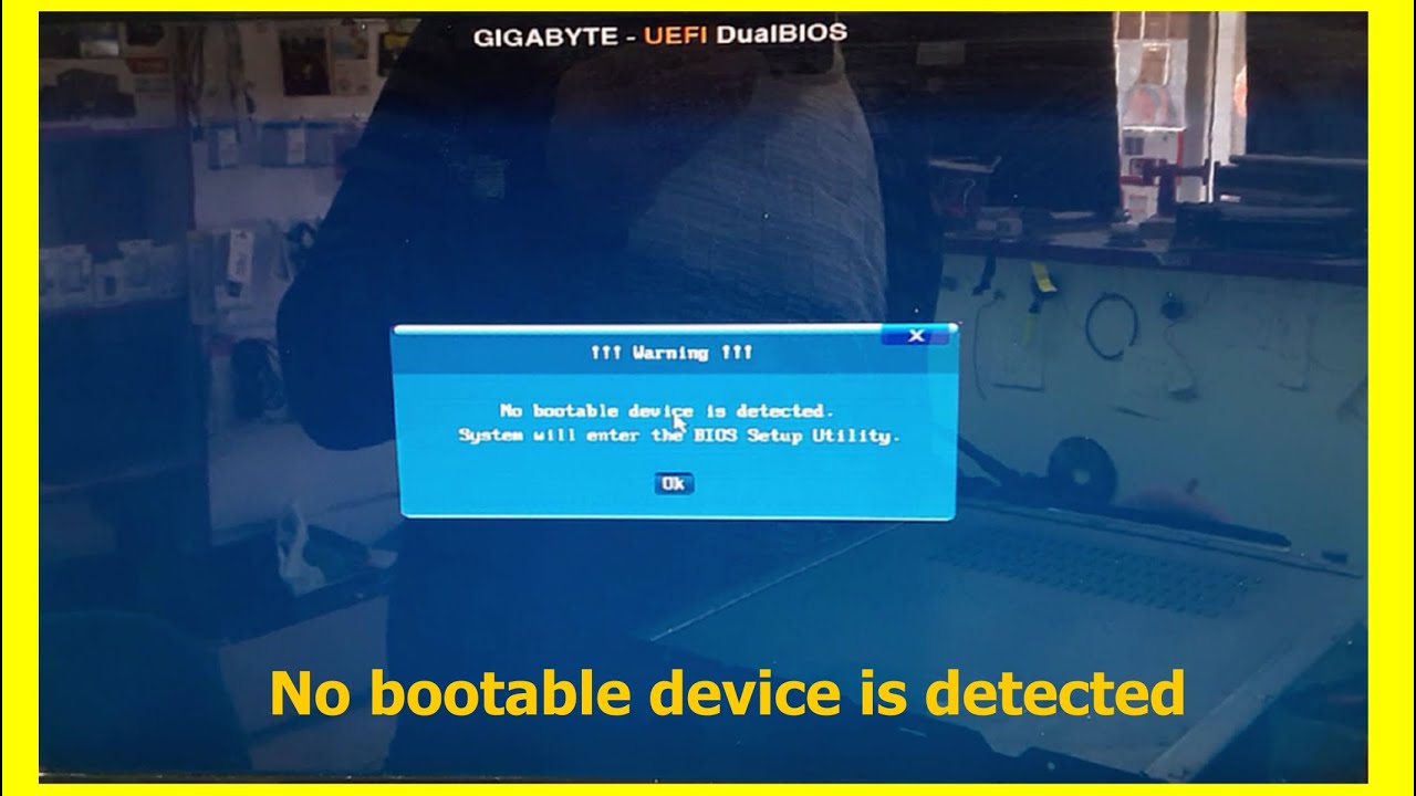 No bootable device is detected bilgisayar açılırken no Bootable device