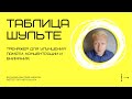 ТАБЛИЦА ШУЛЬТЕ. Тренажер для улучшения памяти, концентрации и внимания.