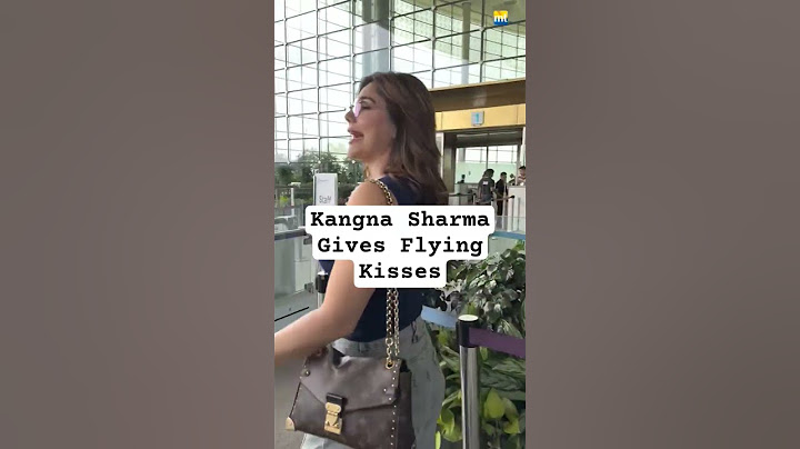 എയർപോർട്ടിൽ പാപ്പുകൾക്ക് പറക്കും ചുംബനങ്ങൾ നൽകി #കംഗ്നശർമ്മ #movietalkiesshorts #shorts