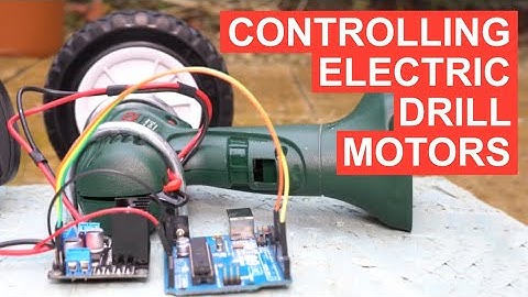 Controlling an electric drill motor using an Arduino