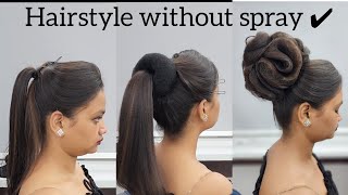 Hairstyle without spray | tutorial step by step | UPDO | beginners hairstyle | kuldeep hairstylist