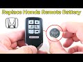 How To Replace Honda Remote Battery