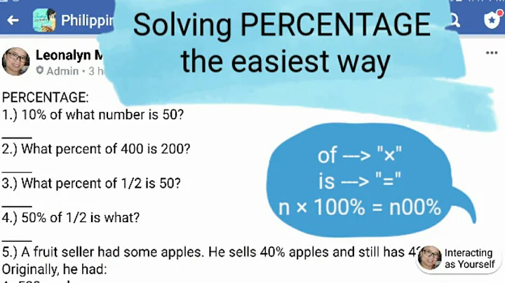 Solving PERCENTAGE the easiest and simplest way [CSE LET MATH] - DayDayNews