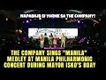 The Company sings "Manila" Medley for Mayor ISKO's concert in Tondo