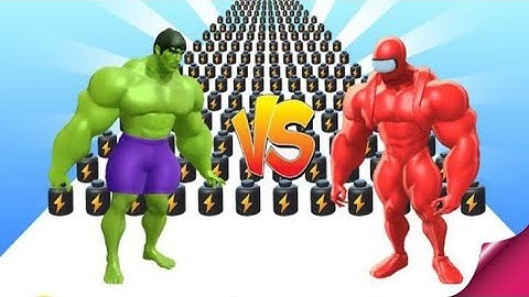 muscle rush noob vs Pro vs hacker all max level iOS trailer gameplay #musclerush