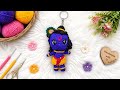 Crochet krishnadoll keychain | krishna Amigurumi | #crochetdoll #crochetkrishnadoll @woolywonder01