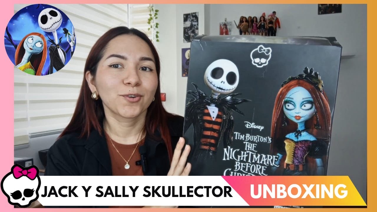 UNBOXING: Sally y Jack -THE NIGHTMARE BEFORE CHRISTMAS de Monster High Skullector- Steffy
