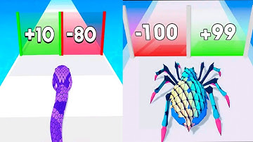 Spider Evolution Run vs Snake Run Race LvL Up