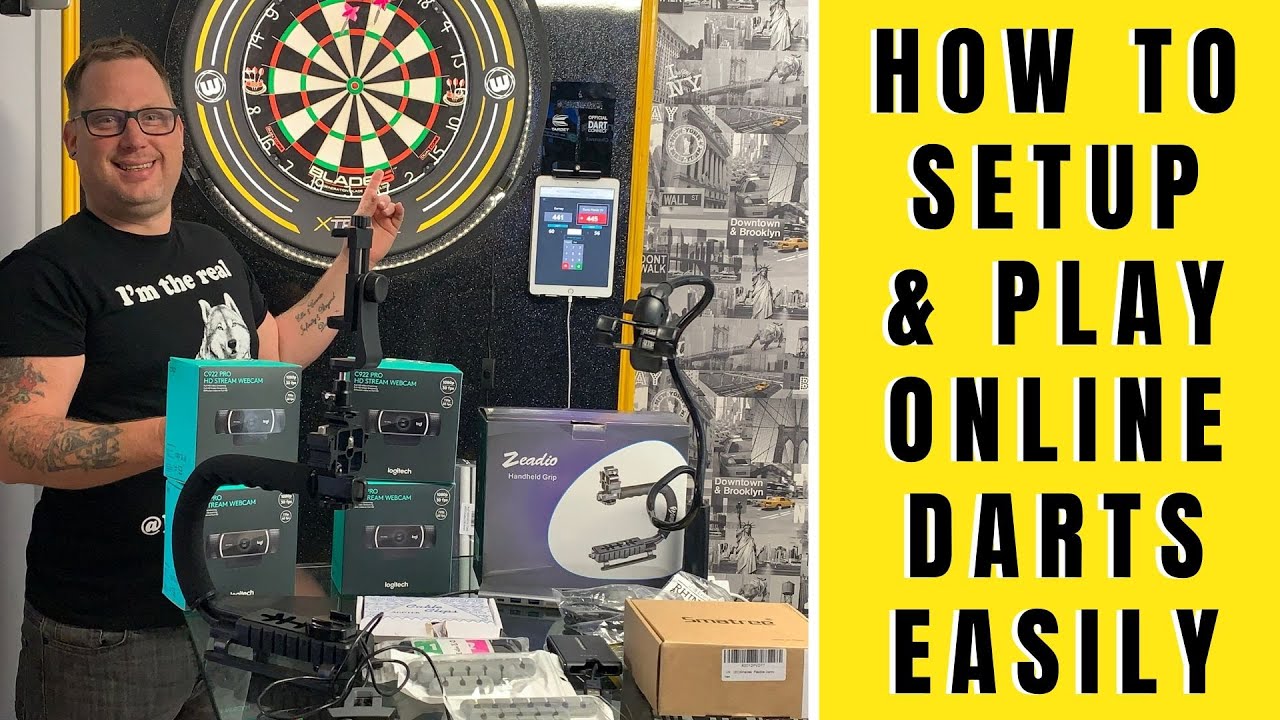 How do you play darts online?