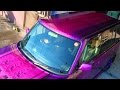 キャンディーピンクとキャンディーバイオレットでカスタムペイント・キャンディー塗装 (bB総集編)