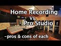 Home recording vs pro studio  avantages et inconvnients de chacun  lequel choisir pour votre projet