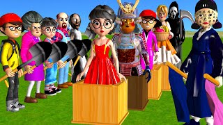 Scary Teacher 3D vs Squid Game Exhume Old Dresses vs Wooden Box Nice or Error 5 Times Challenge by Scary Teacher Family 151,998 views 2 days ago 31 minutes