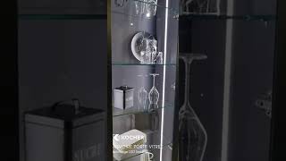 KOCHER - Armoire avec cadre en aluminium et éclairage linéaire intérieur