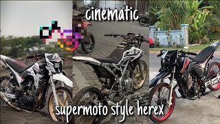 cinematic supermoto Indonesia klx d-tracker crf herex style sg TT anak anak supermoto
