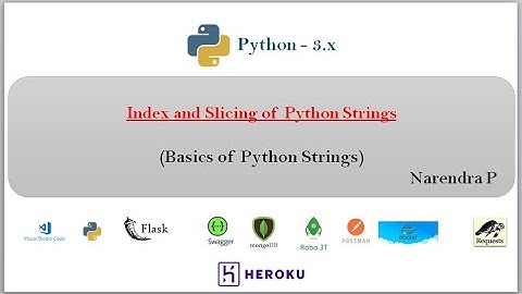 Python Scripting | Index and Slicing of  Python Strings | Video-25