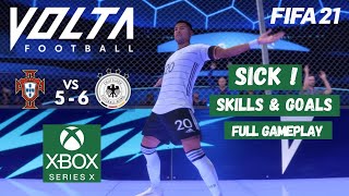  FIFA 21 VOLTA SKILLS AND GOALS | Portugal vs Germany - Full Match | Xbox Series X 