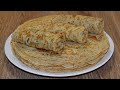 Пышные дрожжевые блины. Russian pancakes.