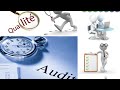 Audit qualite  notions de base