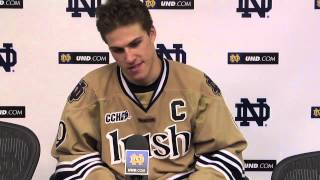 Anders Lee, WMU Post - Notre Dame Hockey
