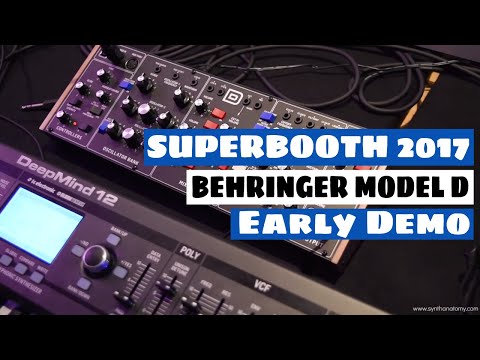 Superbooth 2017: Behringer D Synthesizer Sound Demo