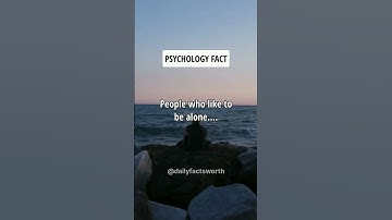 People who like to be alone.... Psychology Facts #shorts #psychologyfacts #subscribe