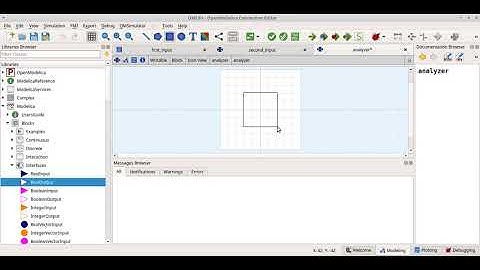 How to create blocks in OpenModelica with input-output and links between them