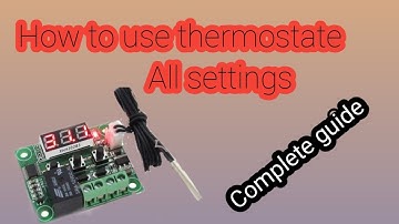 (W1209) Digital temperature controller complete setting in urdu/hindi. (HBL snd KA)