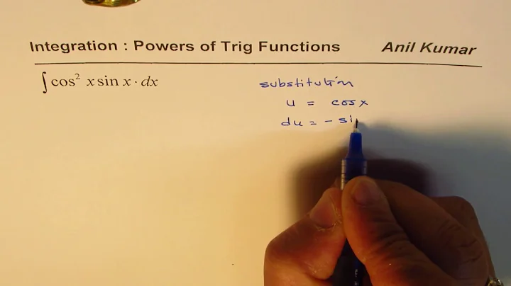 Integration by Substitution cos^2x sinx