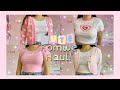 Cute + Aesthetic Romwe try on haul | kawaii, y2k, pastel fashion! ☆