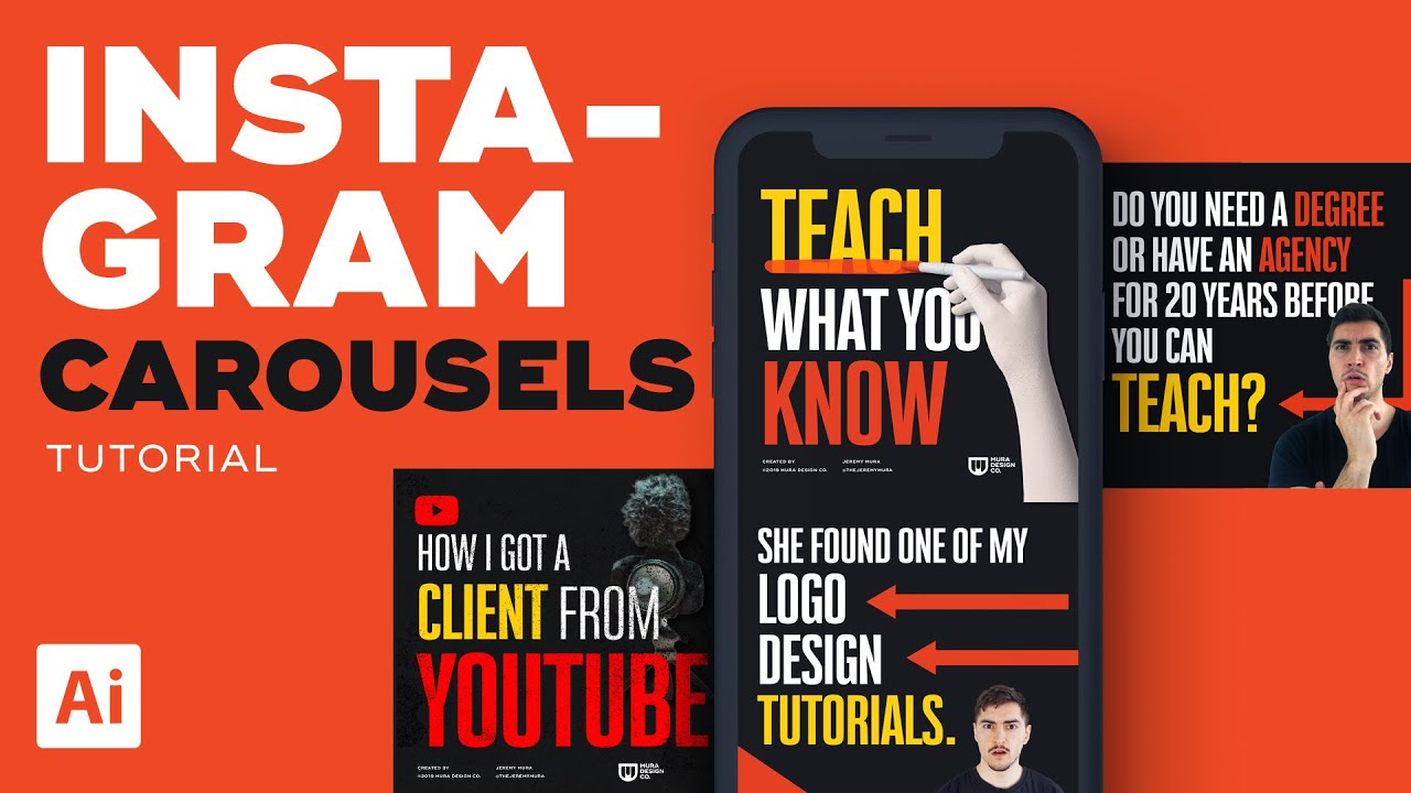 How To Make INSTAGRAM CAROUSELS Illustrator Tutorial 2020 YouTube