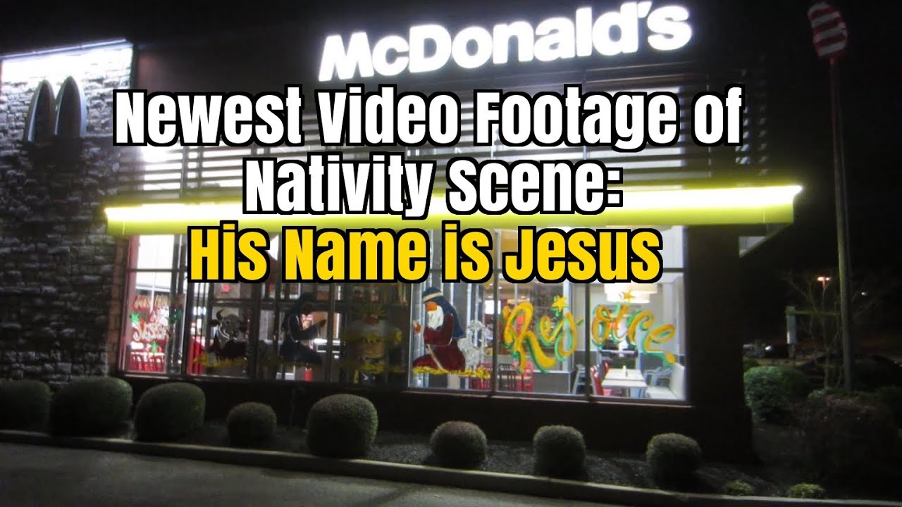 McDonald's Nativity Scene in Spring Hill, TN: 