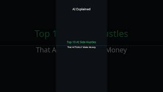 Top 10 AI Side Hustles That Actually Make Money #Shorts
