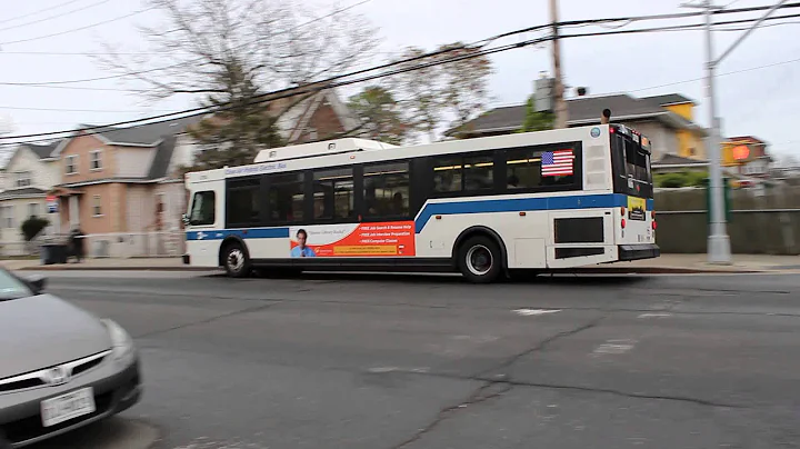 MTA Bus : Orion VII HEV #3753 on the Q22 at Beach Channel Drive and Beach 69th Street