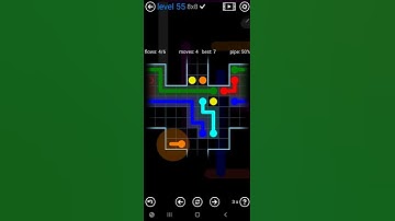 How To Solve Flow Free Party Pack Level 55 8x8 Warps Board Walk Through Solution Walkthrough