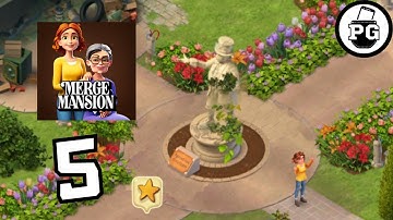 Statue is Finally Cleaned 🏡 Merge Mansion - Gameplay Walkthrough |Part 5|